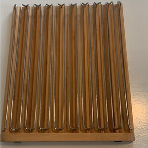 Metrokane wooden wine cork holder